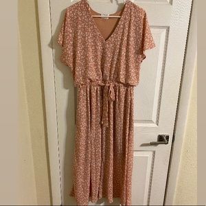 Summer dress cute pink flowers